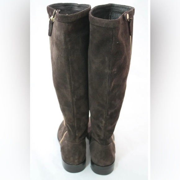 J.CREW HARPER SUEDE TALL BOOTS Size 9 ESTATE BROWN RIDING - Picture 3 of 6